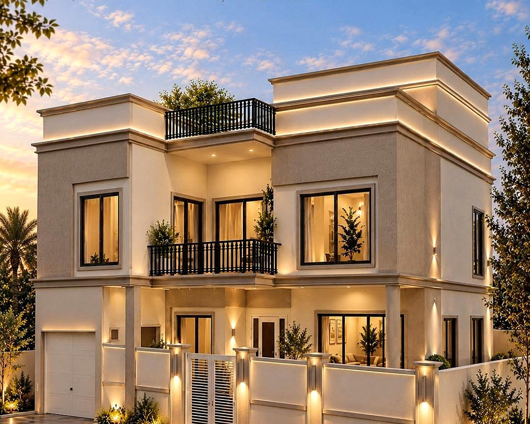 Modern villa with rooftop terrace by AAG