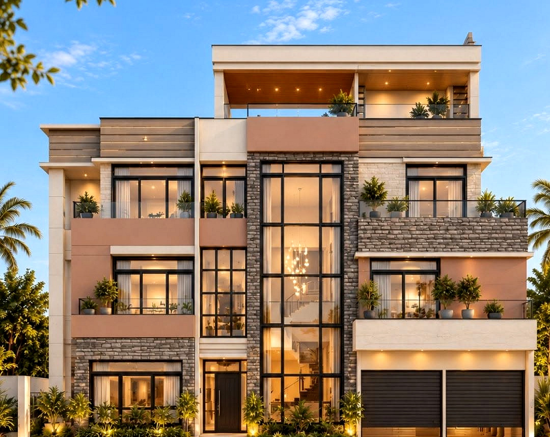 Three-storey modern residence by AAG