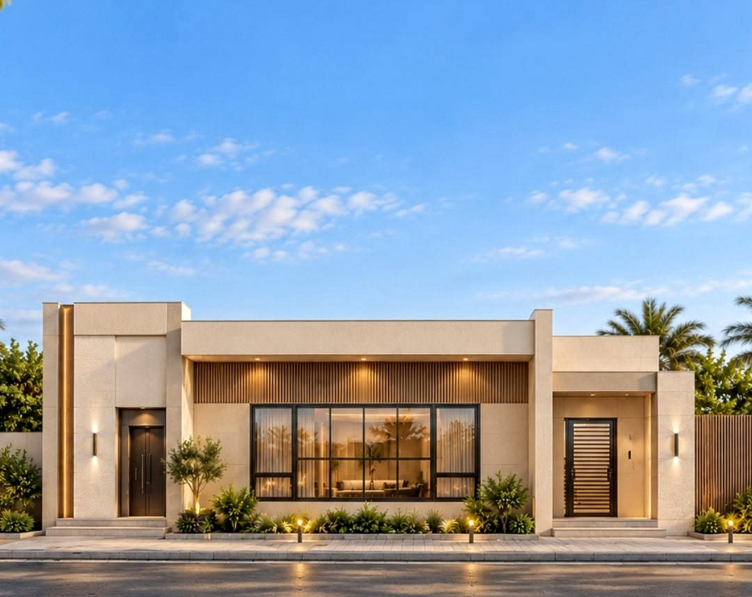 Single-storey contemporary villa by AAG